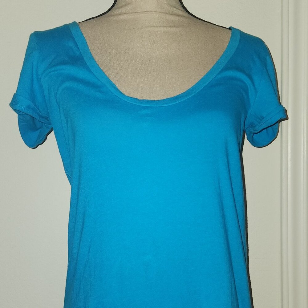 Women's Hollister Crewneck Short Sleeve Tshirt Sz S  Turquiose